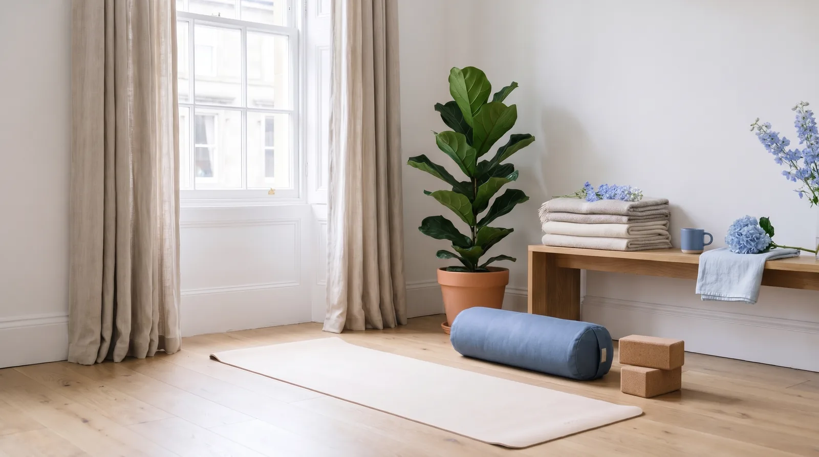 The booking page of an example yoga teacher on Appoint Me