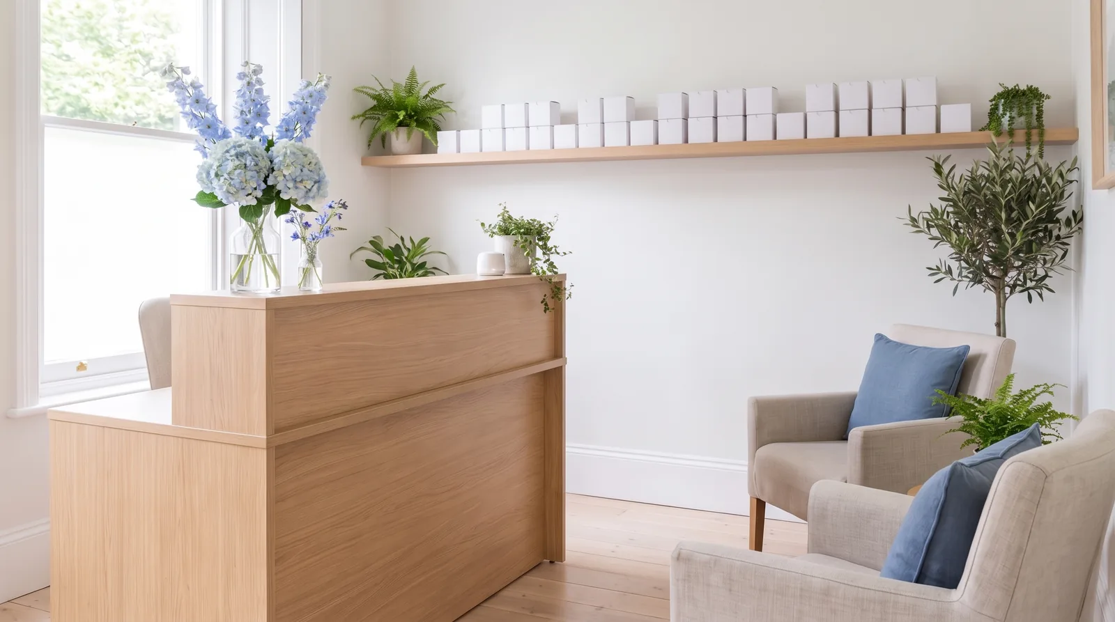 The booking page of an example hearing clinic on Appoint Me