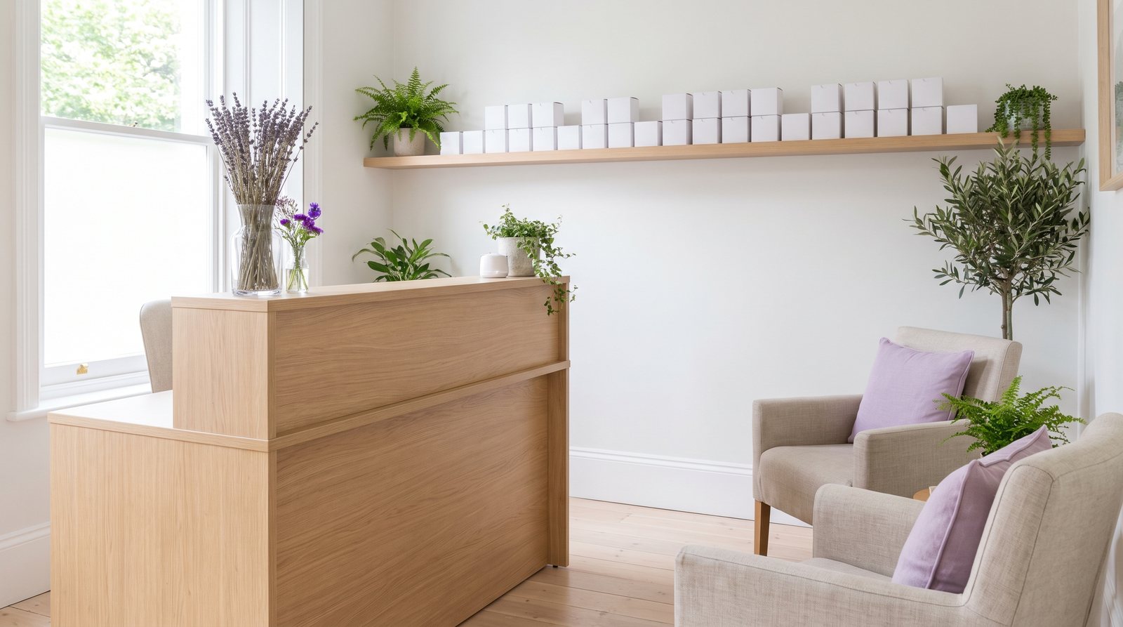 The booking page of an example hearing clinic on Appoint Me