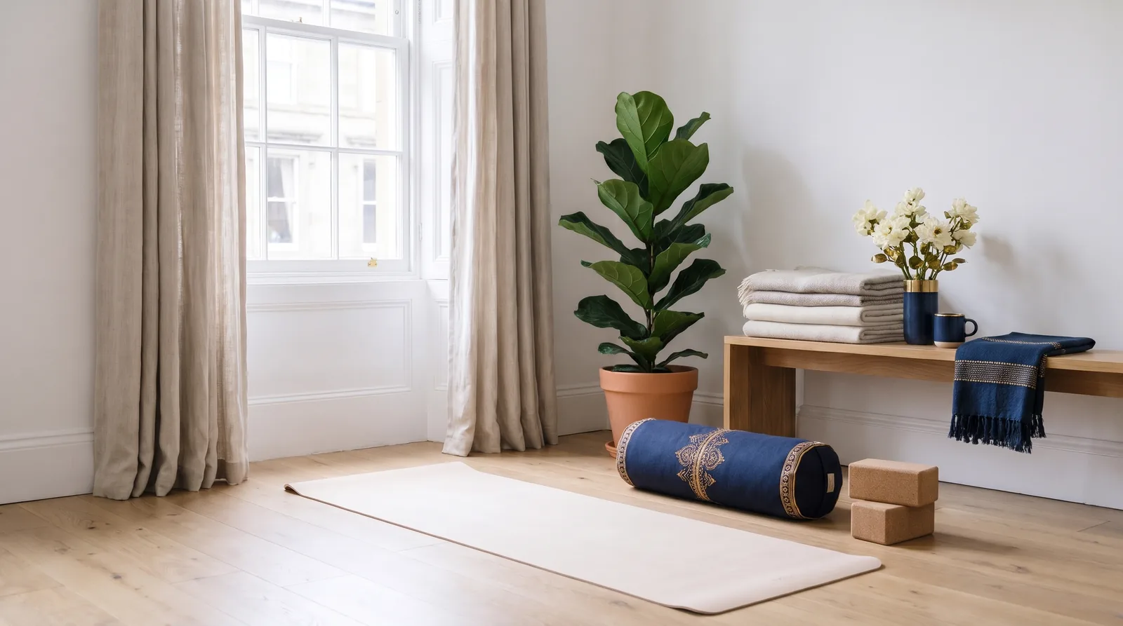 The booking page of an example yoga teacher on Appoint Me