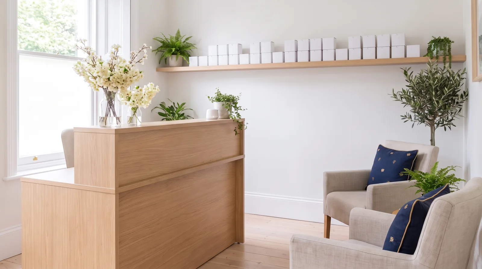 The booking page of an example hearing clinic on Appoint Me