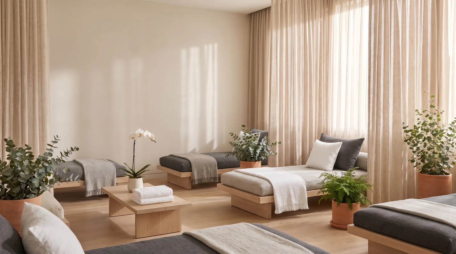The booking page of an example thai spa on Appoint Me