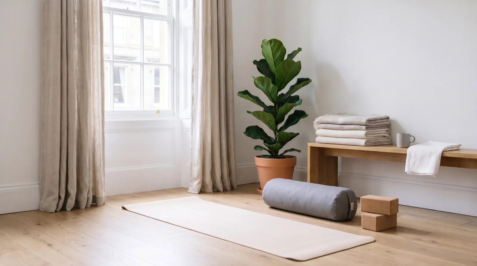 The booking page of an example yoga teacher on Appoint Me