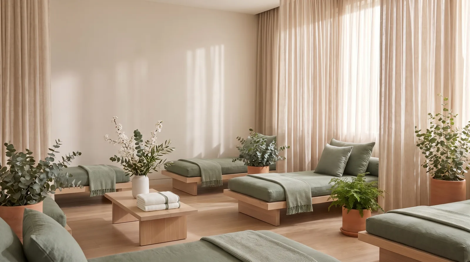 The booking page of an example thai spa on Appoint Me