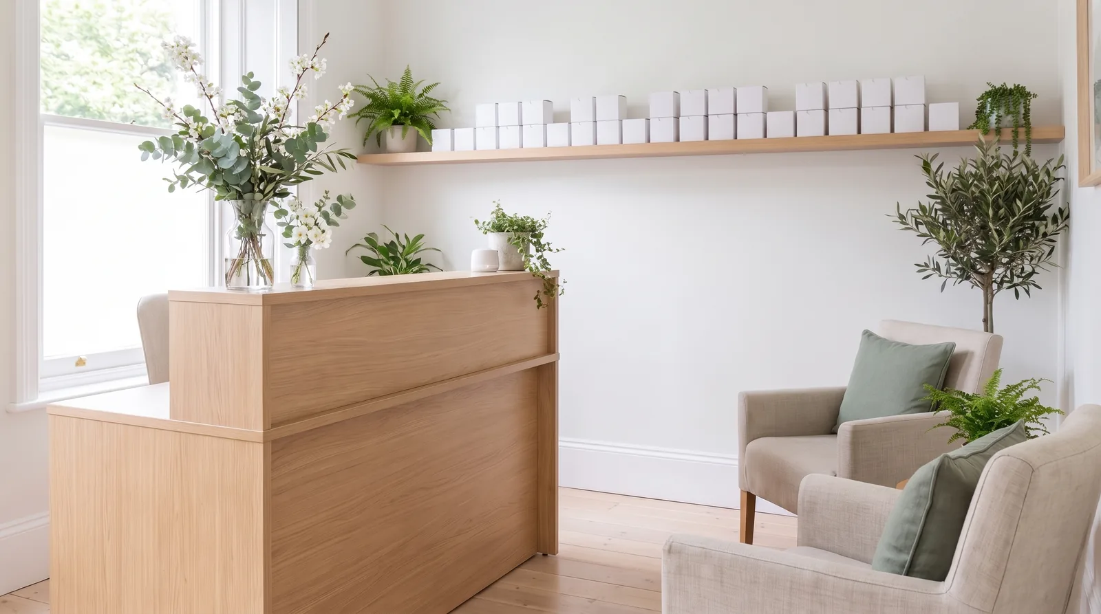 The booking page of an example hearing clinic on Appoint Me